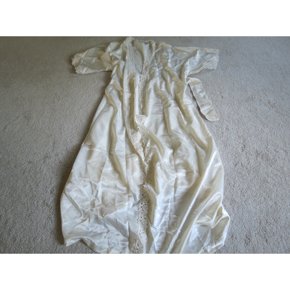 Verena White Lace Nightgown Lingerie Robe Size Medium